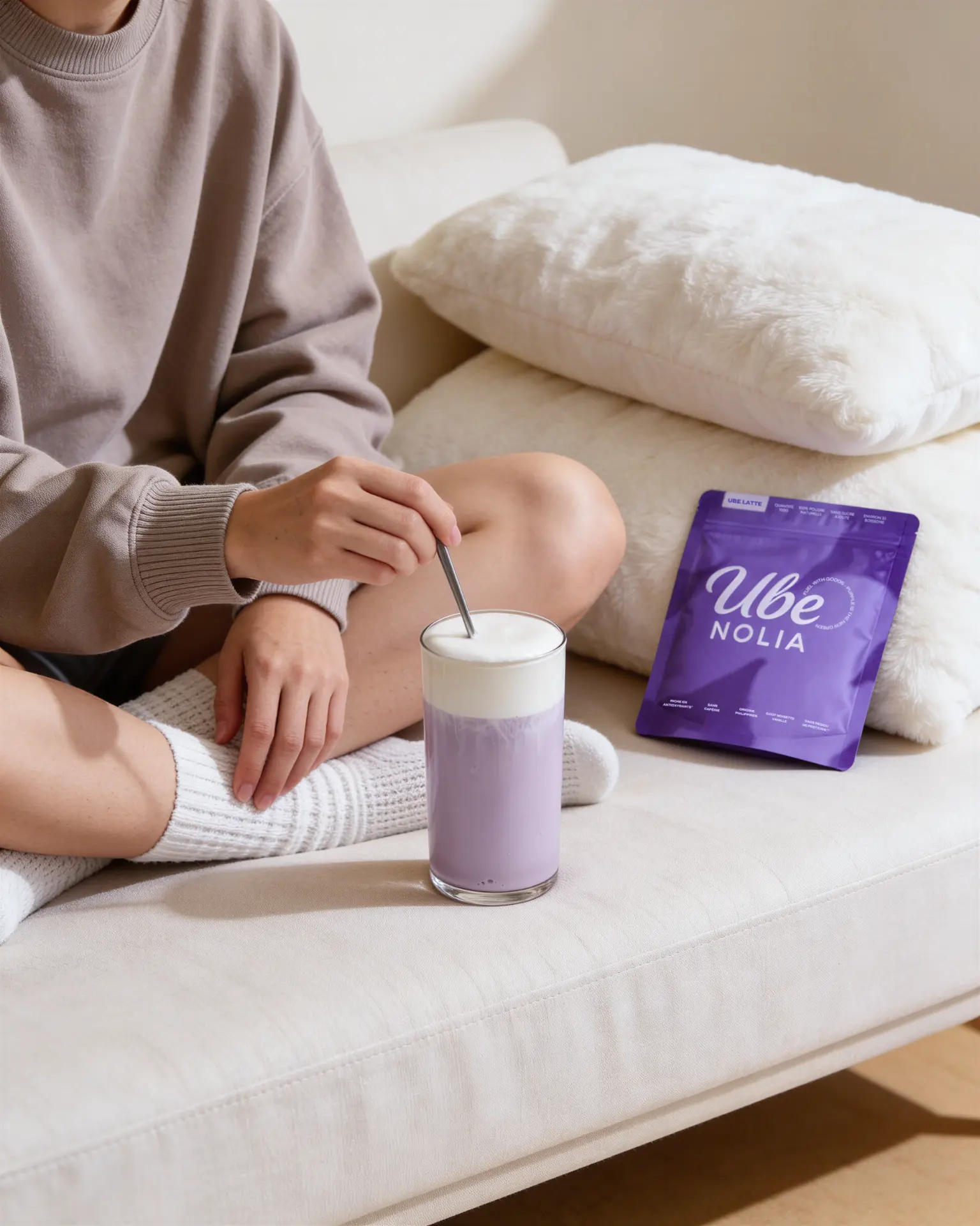 UBE NOLIA premium ube latte -jauhe tuoreilla aineksilla