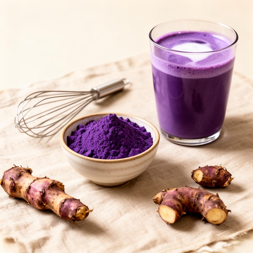 Pure ube powder by UBE NOLIA for cooking and drinks