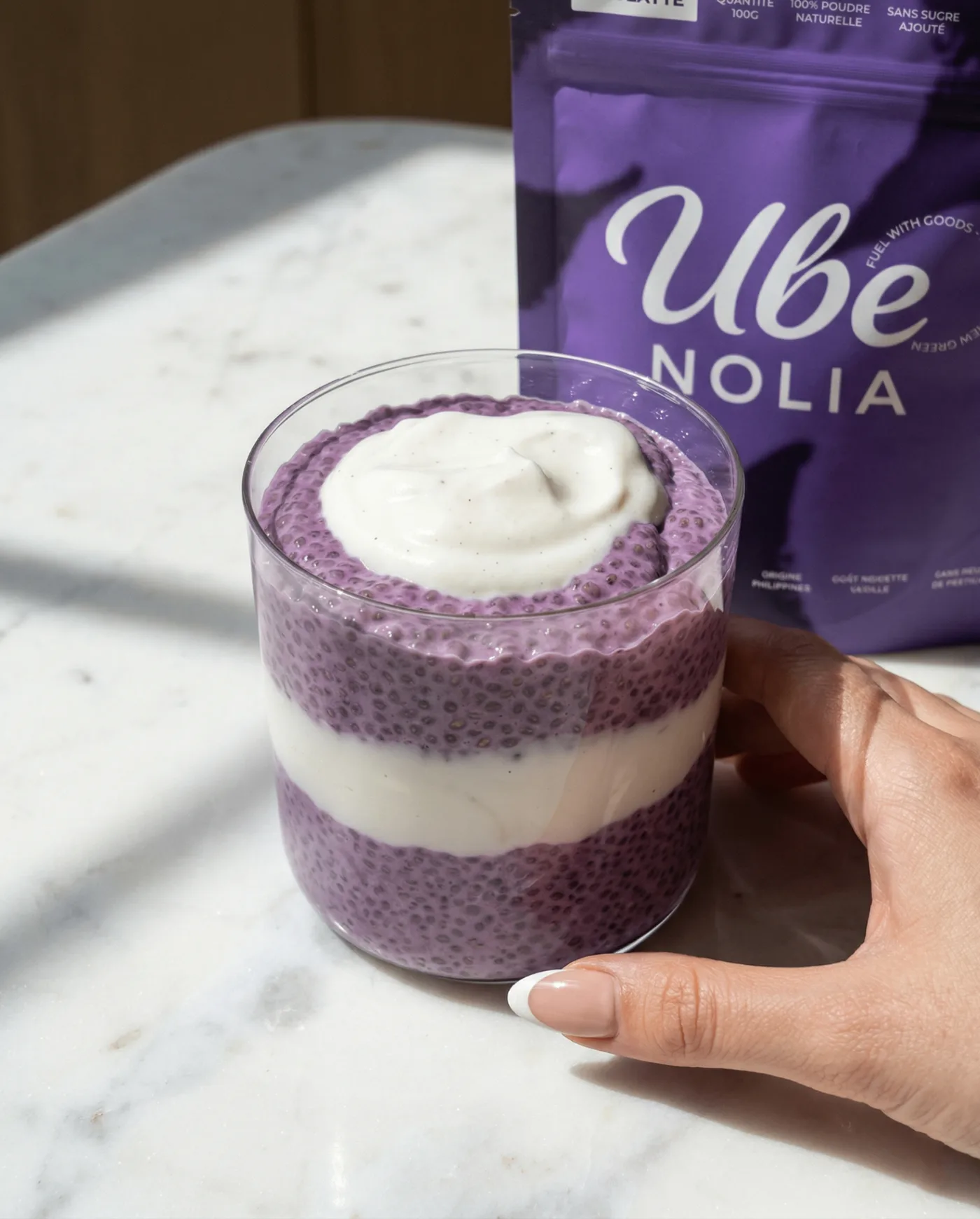 Paras ube-chia-vanukas – ube-chia-vanukasresepti, valmis ubejauhe -pussi | Ube Nolia